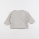 Vertbaudet - sweat beige - 6 mois