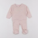 Vertbaudet - pyjama coton rose - 3 mois