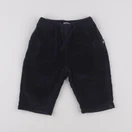Petit Bateau - pantalon doublé bleu - 6 mois