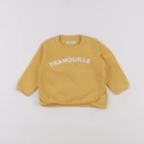 Boutchou - sweat jaune - 6 mois