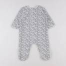 Petit Bateau - pyjama velours gris - 12 mois