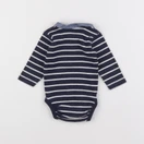 H&M - body à col bleu - 3/6 mois