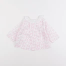 Jacadi - blouse blanc, rose - 6 mois