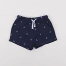 H&M - short bleu - 3/6 mois