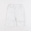 Petit Bateau - pantalon blanc - 3 mois