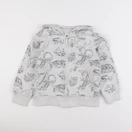 Vertbaudet - sweat bleu, gris - 6 ans