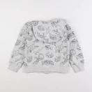 Vertbaudet - sweat bleu, gris - 6 ans