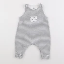 Petit Bateau - combinaison bleu, blanc - 3 mois