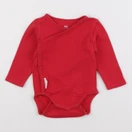 H&M - body rouge - 1/3 mois