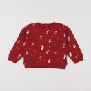 Vertbaudet - sweat rouge - 2 ans