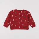 Vertbaudet - sweat rouge - 2 ans