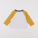 Cadet Rousselle - tee-shirt blanc, jaune - 6 mois