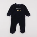 Vertbaudet - pyjama velours bleu - 9 mois