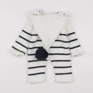 Vertbaudet - combinaison blanc, bleu - 3 mois