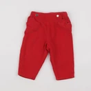 Jacadi - pantalon doublé rouge - 6 mois