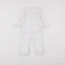Vertbaudet - pyjama velours blanc, bleu - 9 mois