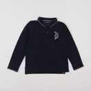 Monoprix - polo bleu - 6 ans