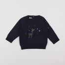 Petit Bateau - sweat bleu - 18 mois