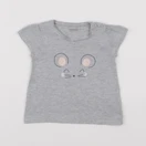 Vertbaudet - tee-shirt gris - 12 mois