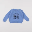 Emile et Ida - sweat bleu - 12 mois