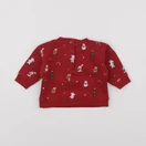 Vertbaudet - sweat rouge - 3 mois