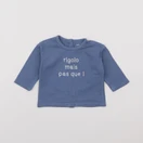 Vertbaudet - tee-shirt bleu - 3 mois