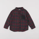 Zara - chemise gris, rouge - 2/3 ans