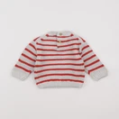 Tape à l'oeil - pull beige, rouge - 12 mois