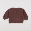 Vertbaudet - sweat marron - 12 mois