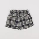 Vertbaudet - short blanc, gris - 9 mois