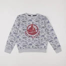 Petit Bateau - sweat gris - 10 ans
