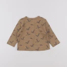 Boutchou - tee-shirt marron - 6 mois