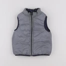 Petit Bateau - doudoune réversible bleu - 12 mois