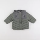 Vertbaudet - doudoune vert, gris - 9 mois