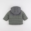 Vertbaudet - doudoune vert, gris - 9 mois