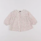 Bonton - blouse blanc, rouge - 6 mois