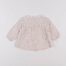 Bonton - blouse blanc, rouge - 6 mois