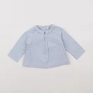 Cyrillus - blouse bleu - 9 mois