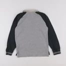 Vertbaudet - polo gris, vert - 10 ans