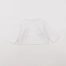 Petit Bateau - sweat blanc - 3 mois
