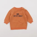 Tape à l'oeil - sweat orange - 6 mois