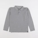 Monoprix - polo gris - 8 ans
