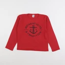 Petit Bateau - tee-shirt rouge - 8 ans