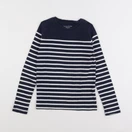 Monoprix - tee-shirt bleu, blanc - 8 ans