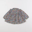 Boutchou - blouse vert - 9 mois