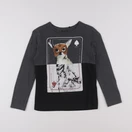 IKKS - tee-shirt gris - 8 ans