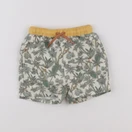 Vertbaudet - maillot de bain beige, vert - 12 mois
