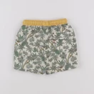 Vertbaudet - maillot de bain beige, vert - 12 mois