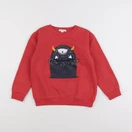 Vertbaudet - sweat rouge - 8 ans