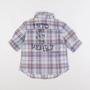 IKKS - chemise bleu, rouge - 5 ans